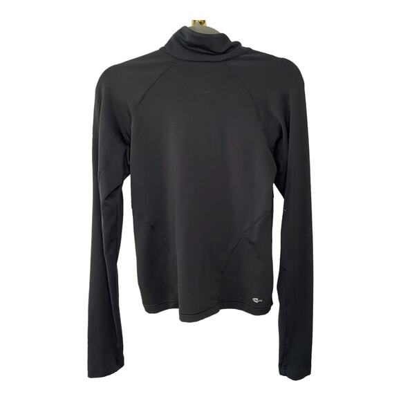 Adidas Logo Detail High Neck Full-Zip Sweatshirt Black Size Medium - Picture 2 of 7